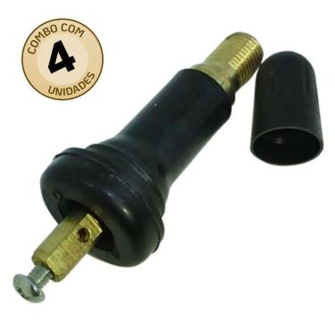 Imagem de Jogo De 4 Válvulas Tpms Sensor Bico De Pneu Onix Prisma