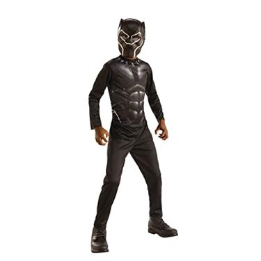 Imagem de Rubies Marvel Avengers Kids Costumes Choose Hulk Iron Man Captain America Spiderman (Black Panther (Basic), Small)