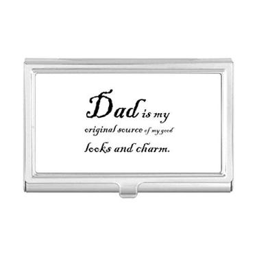 Imagem de Original Source Dad Festival Citação Porta-cartões de visita Carteira de bolso