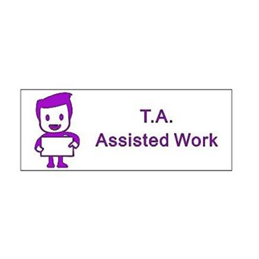 Imagem de Carimbo de avaliação do professor – Carimbo T.A Assisted Work – Carimbo Cosco P30