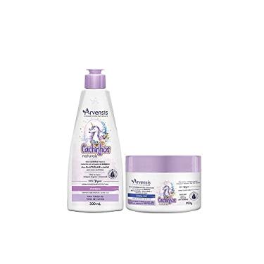 Imagem de ZKMAGIC Kit Cachinhos Naturais Shampoo 300ml + Máscara 2x1 Crespos e Crespíssimos - 250g