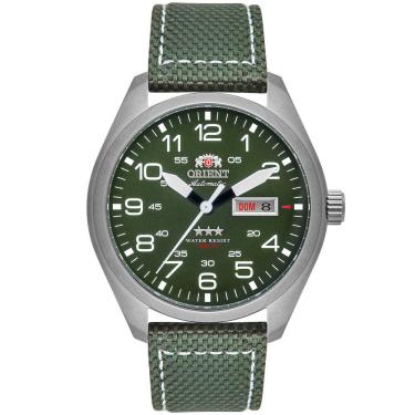 Imagem de Relógio ORIENT Automático couro nylon verde F49SN020 E2EP