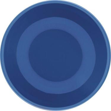 Imagem de Kit 4 Pratos Fundos Unni Blue Oxford® Cerâmica 20,5cm