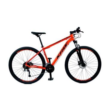 Imagem de Bicicleta Aro 29 Krw Alumínio 27 Vel Shimano Alivio Freio Hidráulico com Trava S90 Cor:laranja/preto;tamanho Quadro:19