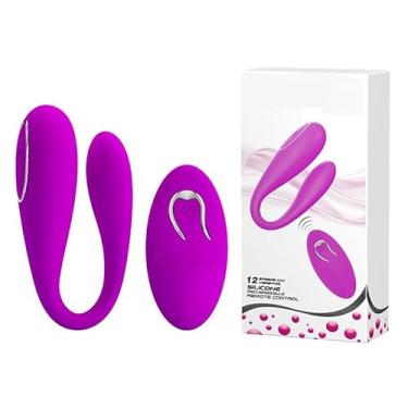 Imagem de Vibrador Sexual Casal de Silicone Macio, Vibrador USB de carregamento rapido à prova d'agua para casais diversão sexual WD3
