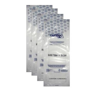 Imagem de Curativo curatec compressa em petrolatum 4 envelopes com 3un cada Total 12UN