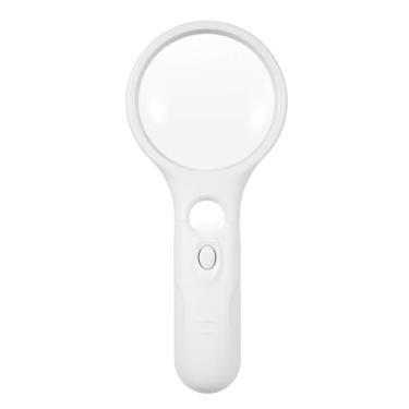 Imagem de Daconovo Lupa com 3 luzes LED 3x 45x Lupa portátil e lupa dupla para leitura de moedas Idosos Crianças Joalheiro