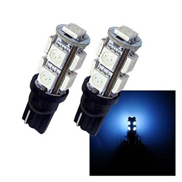 Imagem de PA LED10 pçs 9x5050 carro motocicleta scooter placa de licença lâmpadas LED 168 2825 T10 194 cunha branca