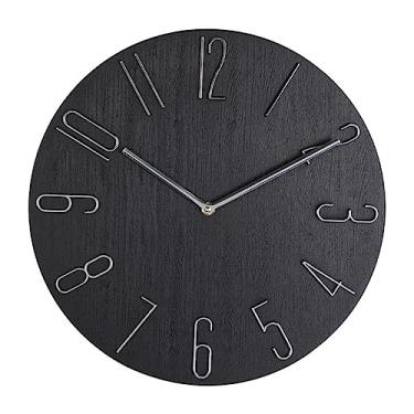 Imagem de OUNONA 12 relógio de parede Relógios de parede a pilhas relógios de parede grandes relógio digital decoração de escritório volta decorar Relógio de bolso mãos de alumínio