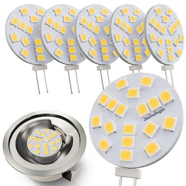 Imagem de Lâmpadas LED JC 6 peças 12V 2W - Base G4, 5000K Branco Natural, 20W Equivalente a Halogênio, Mini Lâmpadas LED de 12 Volts para Forno Exaustor de Fogão