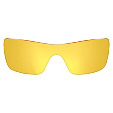 Imagem de ThunderClap Lentes de policarbonato de reposição para óculos de sol Oakley Batwolf OO9101 - Amarelo cristal anti-embaçamento