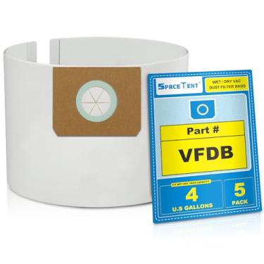 Imagem de SpaceTent Pacote com 5 sacos Vacmaster de 4 galões, compatíveis com os modelos Vacmaster # VF408 VF410P VF408B, parte # VFDB, sacos de filtro de poeira Vacmaster, 4 galões