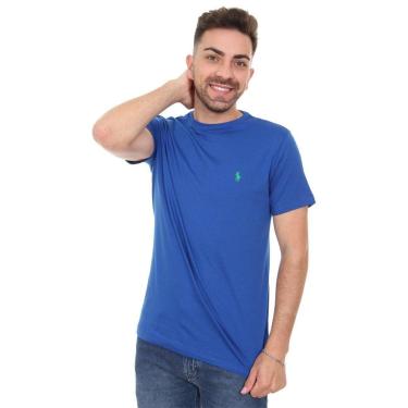 Imagem de Camiseta Ralph Lauren Masculina Essential Green Icon Azul Royal-Masculino