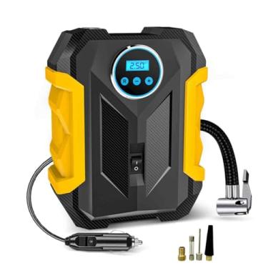 Imagem de Compressor de Ar Digital para Carro Bomba Automática Inflador de Pneus Portátil com Luz LED