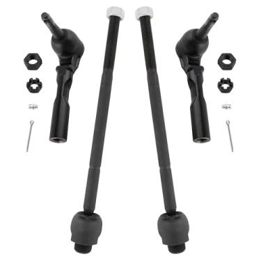 Imagem de YMAUGP Extremidade da haste de direção interna dianteira extremidade externa 1999-2007 para Chevrolet Silverado 1500 1999-2007 para Gmc Sierra 1500 4 peças EV370 ES3492