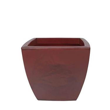 Imagem de Vasart Verona Trapézio R.0240.050.044.32 Vaso de Flores, Antique Vermelho, 50x44cm