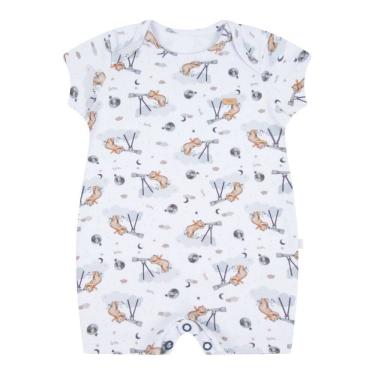Imagem de Macacão Bebê Menino Curto Branco Lunar - Hug