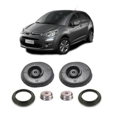 Imagem de Coxim + Rolamento Dianteiro Citroen C3 2013 2014 2015 - Qualykits