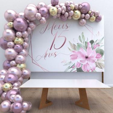 Imagem de Painel Festa Infantil Decoração Meus 15 anos 1,30X1,00- IMPAKTO VISUAL