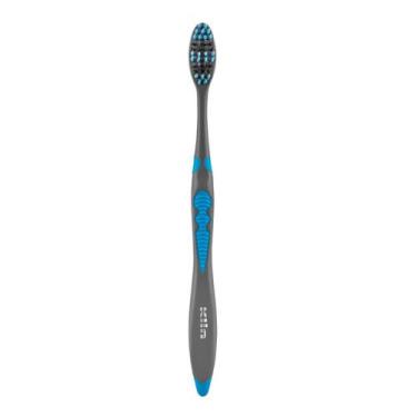 Imagem de Escova Dental Cerda Macia Basic Grey Cabo Antiaderente Klin, Azul