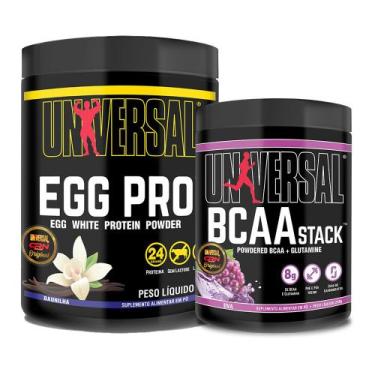 Imagem de Kit Egg Pro 454g + BCAA Stack 250g - Universal, GG, BAUNILHA