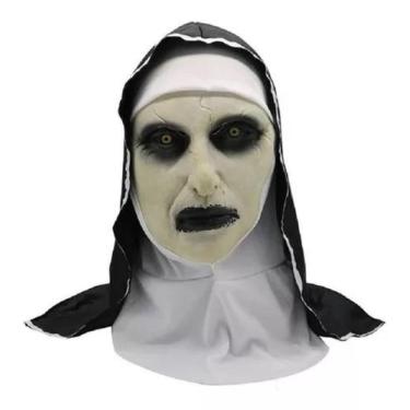 Imagem de Máscara Terror Haloween A Freira Latex C/ Véu Boca Fechada - MHR