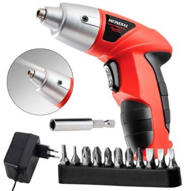 Imagem de Parafusadeira a bateria 4,8 volts com 11 bits e prolongador - Power To