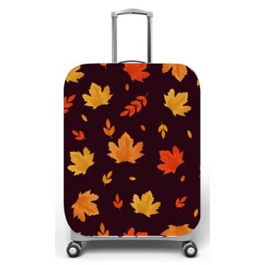 Imagem de Capa para mala de viagem G, medidas max C48x A75 x P29cm Outono Folhas