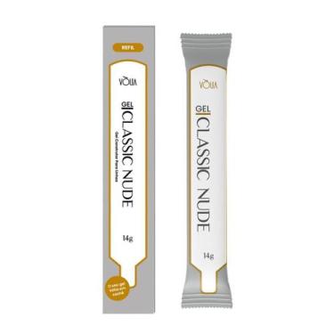 Imagem de Gel Classic Nude Sachê Refil Alongamento de Unhas 14g, Vòlia
