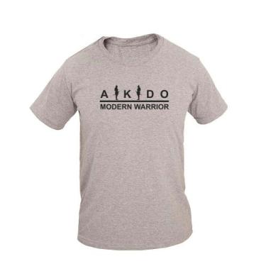 Imagem de Camiseta Masculina Casual Algodão Manga Curta Aikidô Modern - Ragor, M