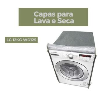 Imagem de Capa lava e seca lg 12kg wd125 transparente flex - Capas Flex, CINZA