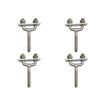 Imagem de Kit C/4 - Para-Raio Suporte Para Fita Aluminio Horizontal... - RAYCON