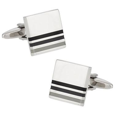 Imagem de Abotoaduras com caixa de apresentação Cuff-Daddy Black Transitions