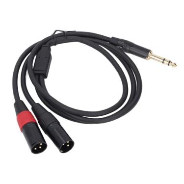 Imagem de 1/4 Polegada para Cabo Divisor Duplo Xlr y, Cabo Estéreo Duplo Desequilibrado Xlr Macho para 6.35mm para Alto-falante Microfone Guitarra Misturador Amp (1m)