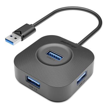Imagem de BENFEI Hub USB 3.0, divisor USB A ultra compacto de 4 portas para mouse, teclado, pen drive, disco U, impressora, compatível com laptop, PC desktop, Xbox, PS5 e mais
