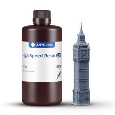 Imagem de ANYCUBIC resina de impressora 3D de alta velocidade 2.0, imprima até 3x mais rápido, especial para a série anycubic photon mono m5s/m7, aplica-se especialmente a modelos de impressão 3D de g