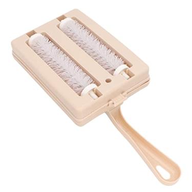 Imagem de Escova de Carpete, Vassoura de sofá Portátil, Vassoura de Mesa de Carpete Com Rolo Duplo, Escova Coletora de Limpeza de Pêlos de Animais de Estimação para Mesa de Cama