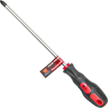 Imagem de Chave Phillips Melfi Emborrachada Com Ima B - 1/8'' X4'' - Kit C/12 Pe