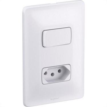 Imagem de Conjunto Pial Zeffia Modulo Com Placa 1 Paralelo + 1Tomada 2P+T - 6801