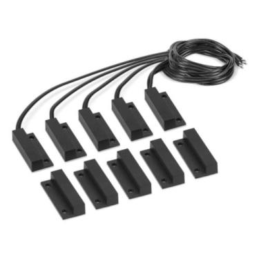 Imagem de Sensor Xas Sobrepor Alarme C/Fio Preto 5 Peças Intelbras Material Anti