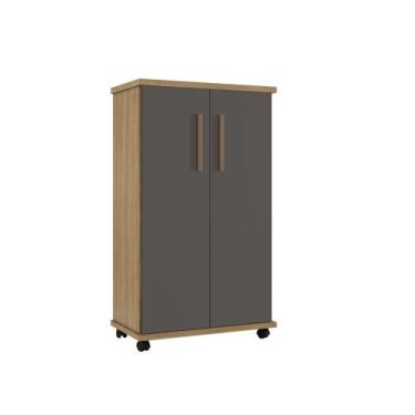 Imagem de Armário Multiuso 2 Portas 4 Prateleiras Berlim Arte Móveis, Cinamomo/G