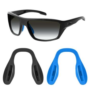 Imagem de Mryok Protetor nasal de reposição para óculos de sol Oakley Crossrange R OO9359-57 mm – Opções, Azul-celeste e preto, One Size