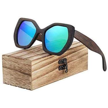 Imagem de Óculos de Sol Barcur Feminino Artesanal Polarizado Borboleta BC5000, V