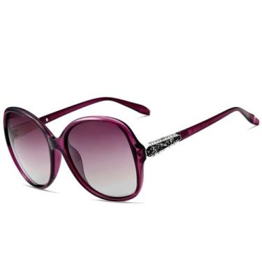 Imagem de Óculos de Sol Polarizados Uv400 Feminino de Luxo Design Retro  - VEITH