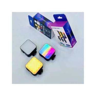 Imagem de Luz LED RGB para Selfie, Iluminação de Vídeo com Clipe Universal para Smartphone, Notebook e Câmera, Multicolorida