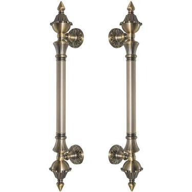 Imagem de Puxador Duplo 530mm Bronze Antigo Porta Pivotante