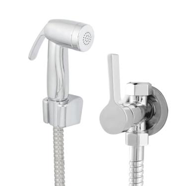 Imagem de Ducha Higienica Chuveirinho Completa 2 Saidas de ½ Para Banheiro ¼ De Volta Com Derivação