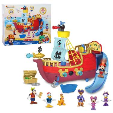 Imagem de Navio pirata de brinquedo Disney Junior Mickey Mouse Funhouse com bonecos
