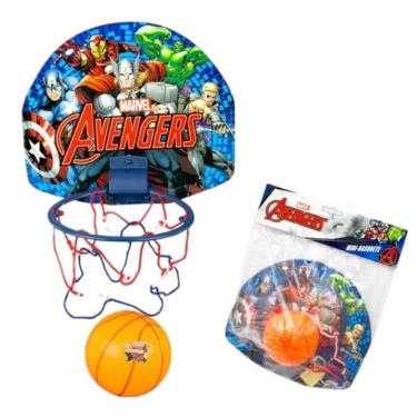 Imagem de Brinquedo Kit Basquete Tabela + Bola Super Heróis Disney