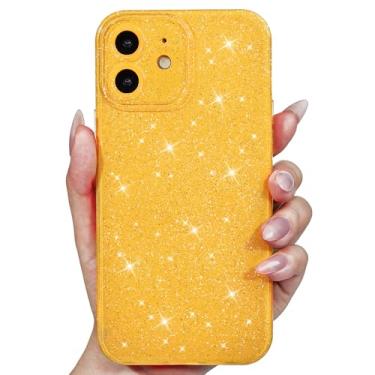 Imagem de Svanove Capa para iPhone 12 Mini com purpurina, brilhante, feminina, bonita, brilhante, brilhante, brilhante, brilhante, para mulheres e meninas, capa de plástico de gel de borracha de silicone macio